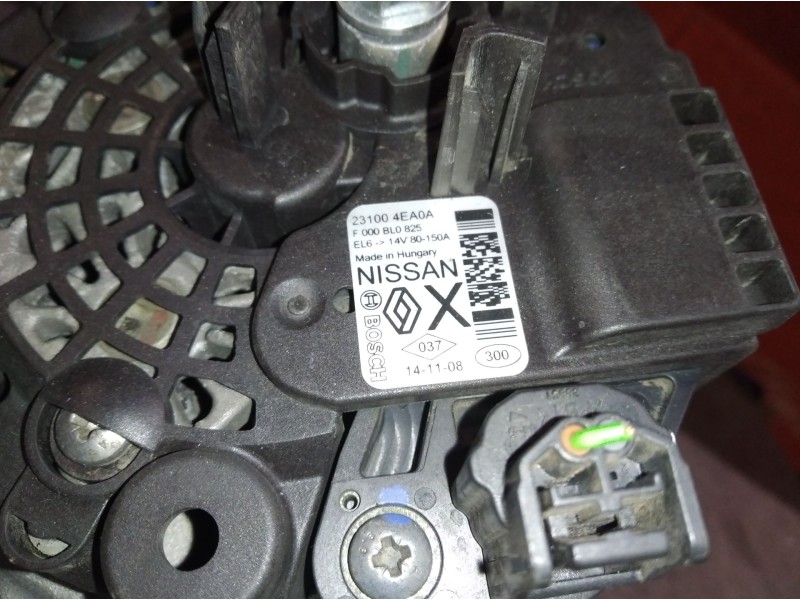 Recambio de alternador para nissan qashqai (j11)  | 0.13 - ...  | 0.13 - ... referencia OEM IAM 231004EA0A F000BL0825 