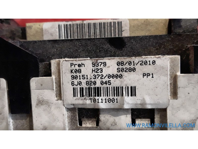 Recambio de mando calefaccion / aire acondicionado para seat ibiza (6j5) 1.6 tdi | 0.08 - ... 1.6 tdi | 0.08 - ... referencia OE