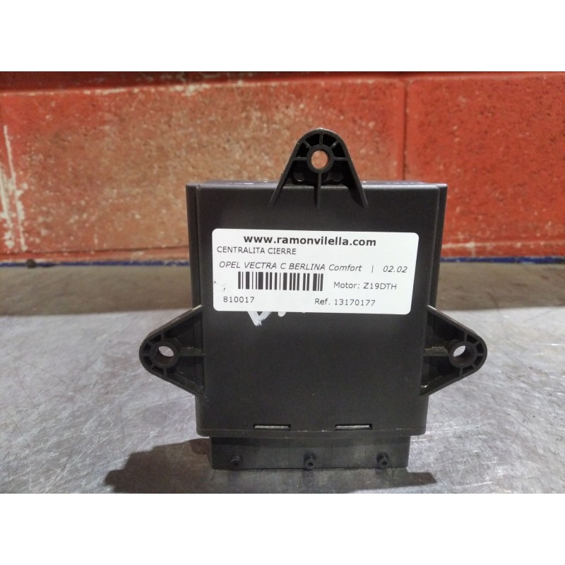 Recambio de centralita cierre para opel vectra c berlina comfort | 02.02 - 12.05 comfort | 02.02 - 12.05 referencia OEM IAM 1317