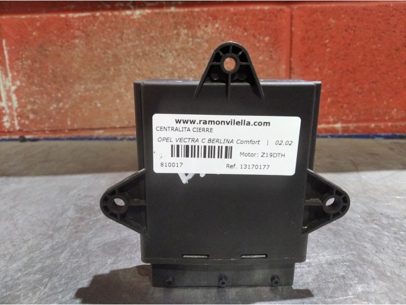 Recambio de centralita cierre para opel vectra c berlina comfort | 02.02 - 12.05 comfort | 02.02 - 12.05 referencia OEM IAM 1317