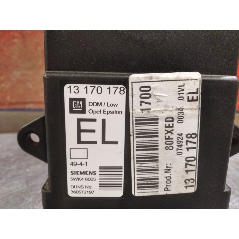 Recambio de centralita cierre para opel vectra c berlina comfort | 02.02 - 12.05 comfort | 02.02 - 12.05 referencia OEM IAM 1317