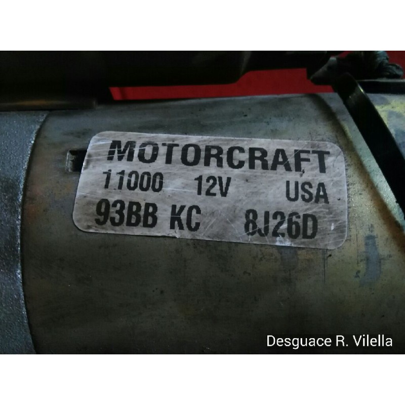 Recambio de motor arranque para ford cougar (mc) 2.5 v6 24v cat | 0.98 - 0.01 2.5 v6 24v cat | 0.98 - 0.01 referencia OEM IAM 93