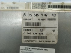 Recambio de centralita esp para mercedes clase a (w168) 1.4 cat referencia OEM IAM 0265109425   2
