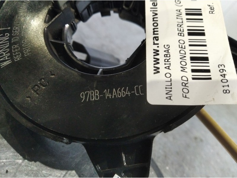 Recambio de anillo airbag para ford mondeo berlina (gd)  | 0.97 - 0.01  | 0.97 - 0.01 referencia OEM IAM 97BB14A664CC  