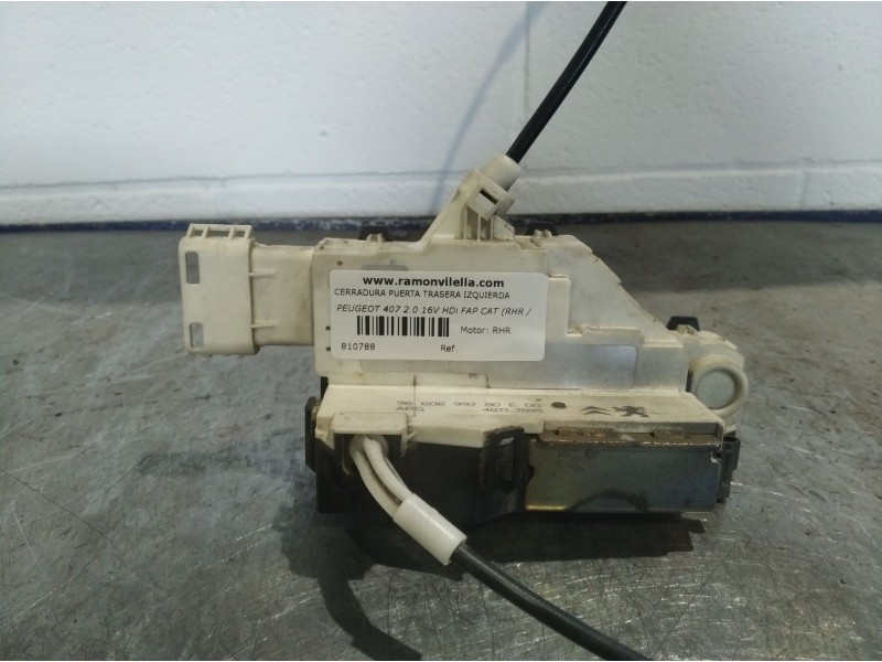 Recambio de cerradura puerta trasera izquierda para peugeot 407 2.0 16v hdi fap cat (rhr / dw10bted4) | 0.04 - ... 2.0 16v hdi f