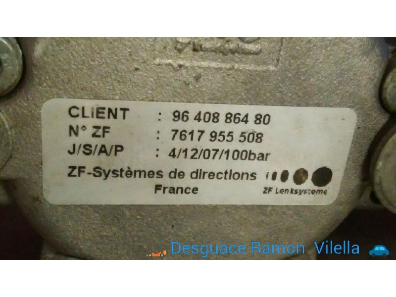 Recambio de bomba direccion para peugeot 607 (s1) básico | 12.00 - 12.04 básico | 12.00 - 12.04 referencia OEM IAM 7617955508 96