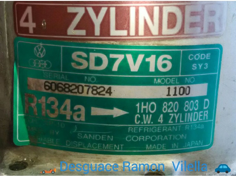 Recambio de compresor aire acondicio. para seat cordoba berlina (6k2) clx | 02.93 - 12.96 clx | 02.93 - 12.96 referencia OEM IAM