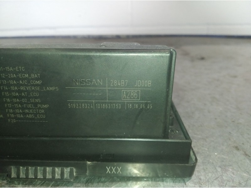 Recambio de caja reles fusibles para nissan qashqai (j10)  | 0.07 - ...  | 0.07 - ... referencia OEM IAM JD00B   Recambio de caja reles fusibles para nissan qashqai (j10)  | 0.07 - ...  | 0.07 - ... referencia OEM IAM JD00B