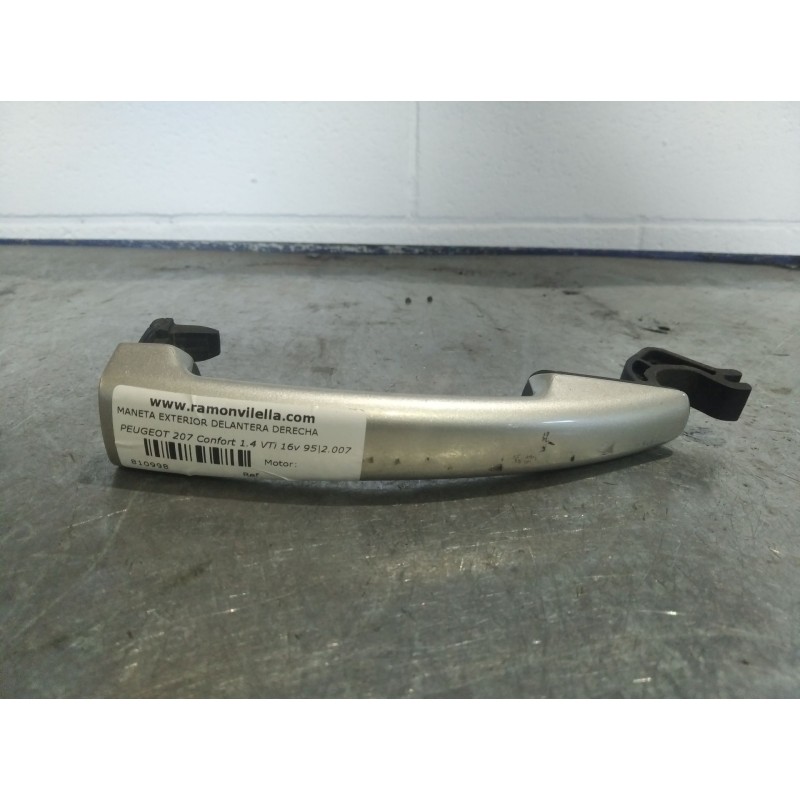 Recambio de maneta exterior delantera derecha para peugeot 207 confort 1.4 vti 16v 95 referencia OEM IAM   