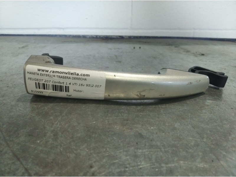 Recambio de maneta exterior trasera derecha para peugeot 207 confort 1.4 vti 16v 95 referencia OEM IAM   