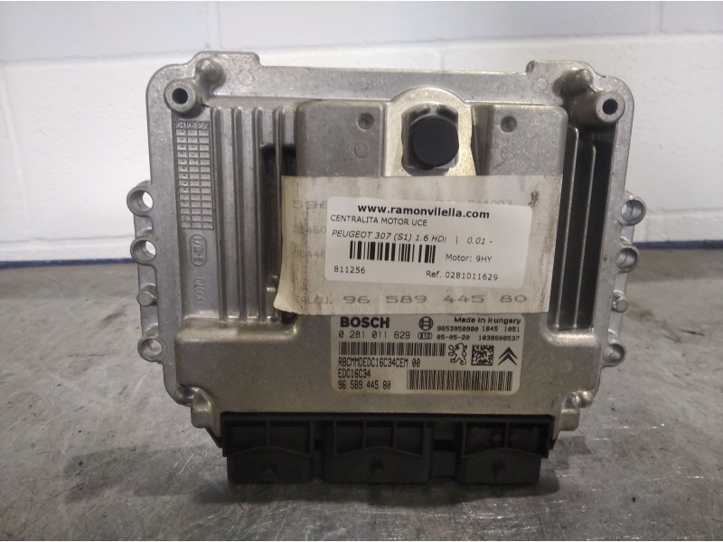 Recambio de centralita motor uce para peugeot 307 (s1) 1.6 hdi | 0.01 - 0.05 1.6 hdi | 0.01 - 0.05 referencia OEM IAM 0281011629