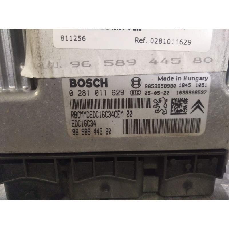 Recambio de centralita motor uce para peugeot 307 (s1) 1.6 hdi | 0.01 - 0.05 1.6 hdi | 0.01 - 0.05 referencia OEM IAM 0281011629