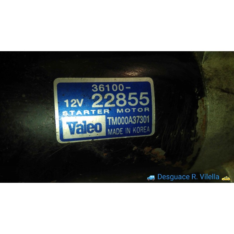 Recambio de motor arranque para hyundai getz (tb) 1.6 gls | 07.02 - 12.05 1.6 gls | 07.02 - 12.05 referencia OEM IAM 3610022855 