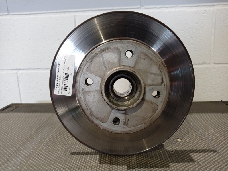 Recambio de disco freno trasero para peugeot 207 confort 1.4 vti 16v 95 referencia OEM IAM   