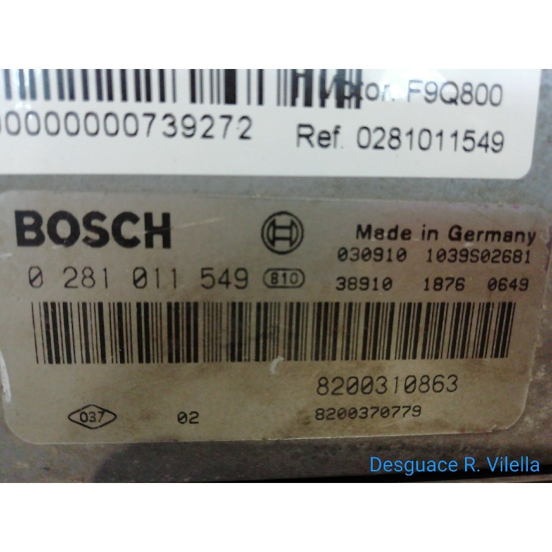 Recambio de centralita motor uce para renault megane ii berlina 5p confort authentique | 07.02 - 12.05 confort authentique | 07.