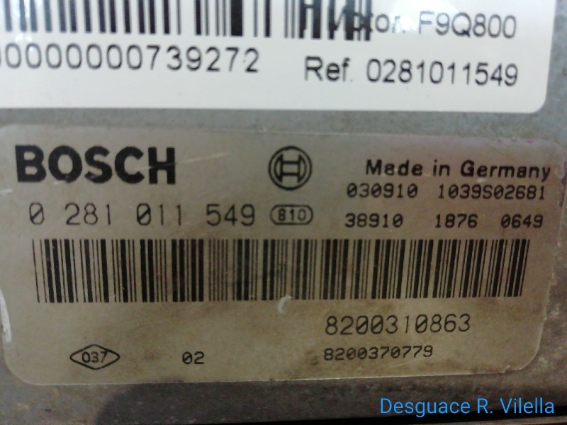 Recambio de centralita motor uce para renault megane ii berlina 5p confort authentique | 07.02 - 12.05 confort authentique | 07.