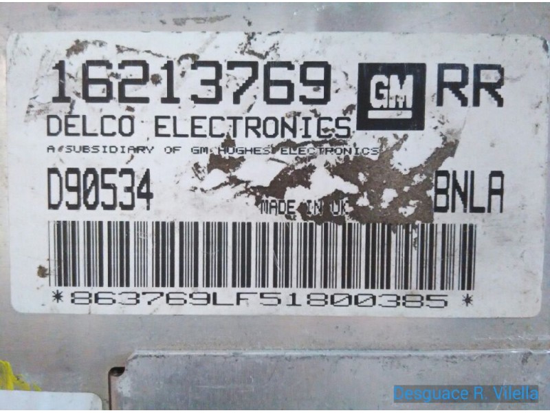 Recambio de centralita motor uce para opel astra f caravan cd | 02.93 - ... cd | 02.93 - ... referencia OEM IAM 16213769 D90534 