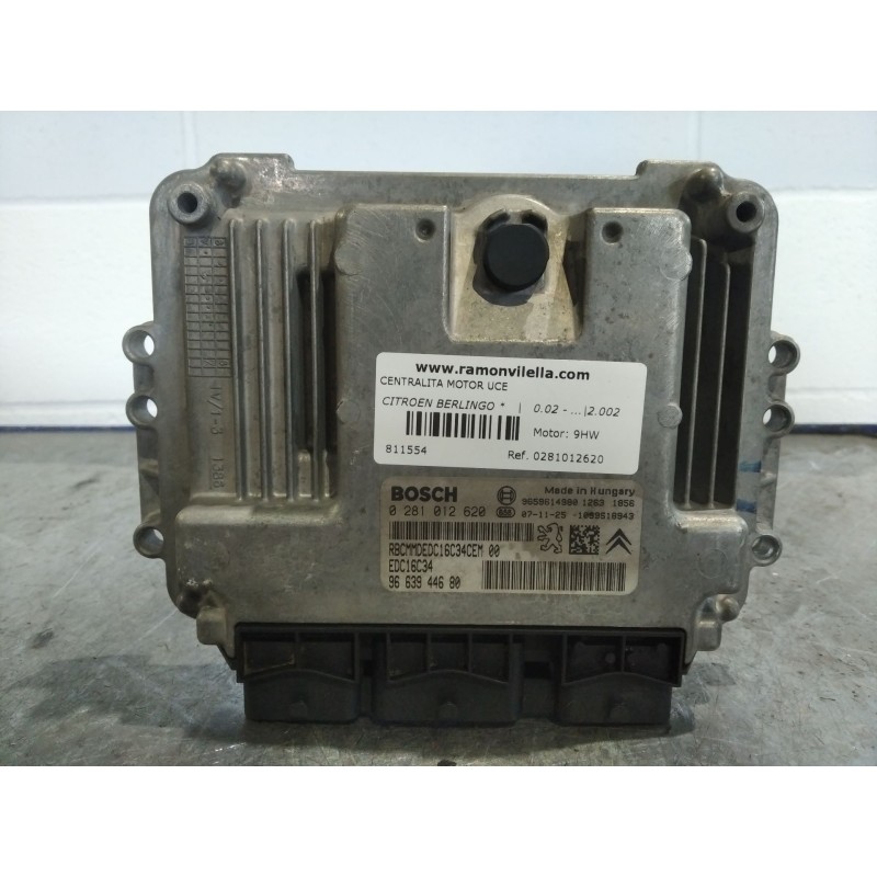 Recambio de centralita motor uce para citroen berlingo  | 0.02 - ...  | 0.02 - ... referencia OEM IAM 0281012620  