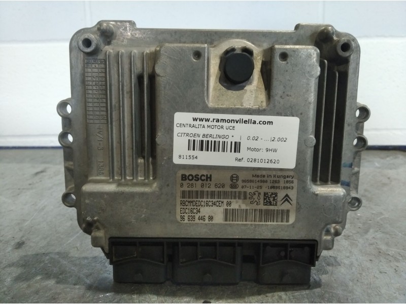Recambio de centralita motor uce para citroen berlingo  | 0.02 - ...  | 0.02 - ... referencia OEM IAM 0281012620  