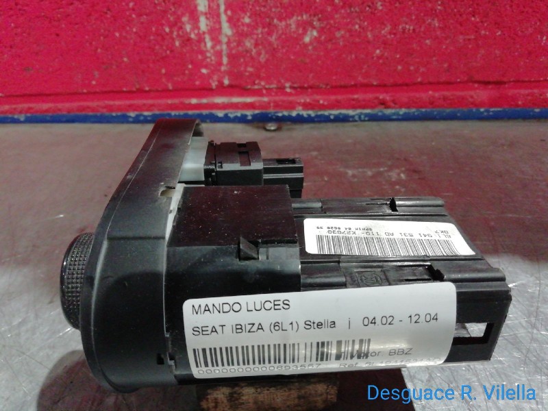 Recambio de mando luces para seat ibiza (6l1) stella | 04.02 - 12.04 stella | 04.02 - 12.04 referencia OEM IAM 6L1941531AD  