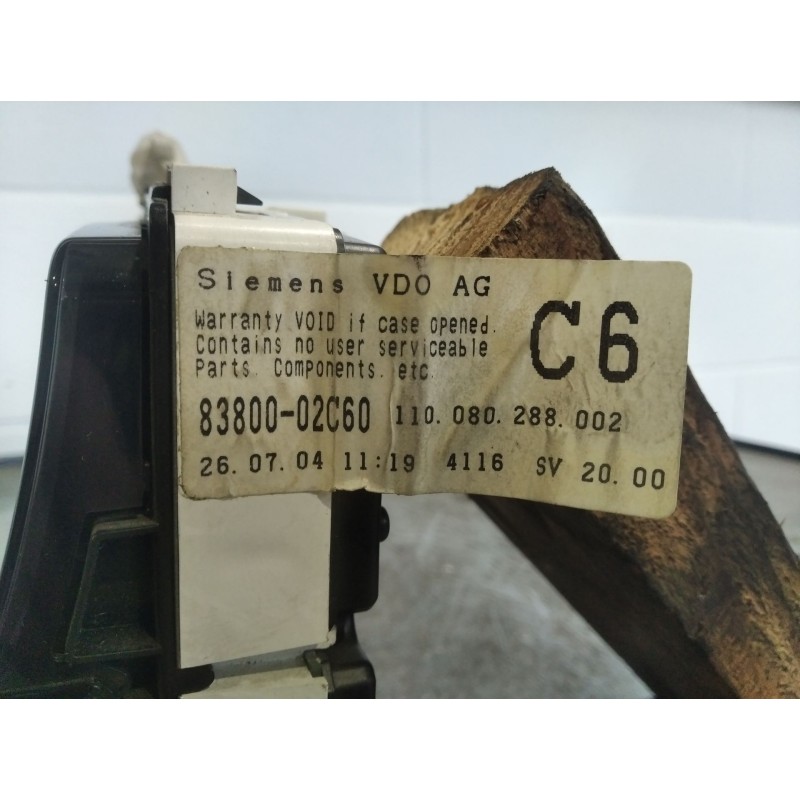 Recambio de cuadro instrumentos para toyota corolla (e12)  | 0.02 - 0.07  | 0.02 - 0.07 referencia OEM IAM 110080288002  