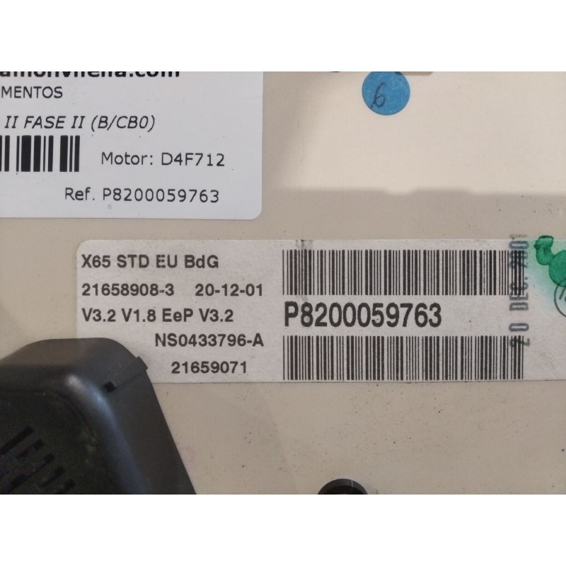 Recambio de cuadro instrumentos para renault clio ii fase ii (b/cb0) authentique | 0.01 - ... authentique | 0.01 - ... referenci