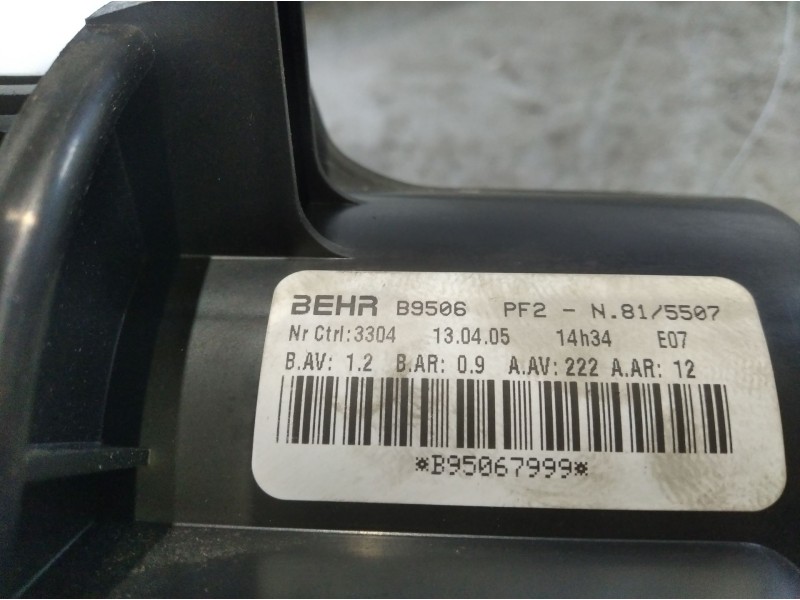 Recambio de motor calefaccion para peugeot 307 break/sw (s2)  | 0.05 - 0.08  | 0.05 - 0.08 referencia OEM IAM B9506  