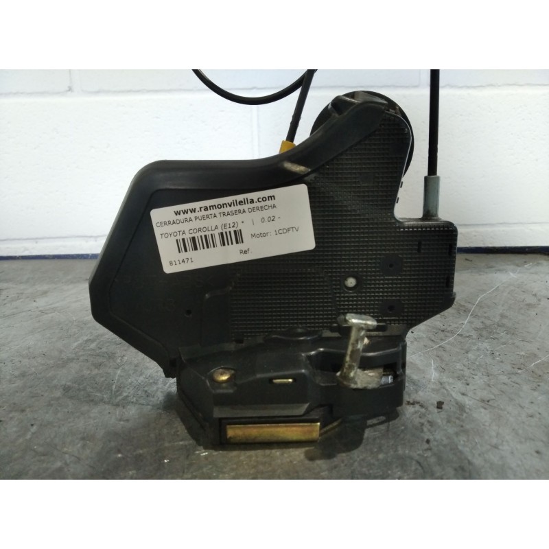 Recambio de cerradura puerta trasera derecha para toyota corolla (e12)  | 0.02 - 0.07  | 0.02 - 0.07 referencia OEM IAM   