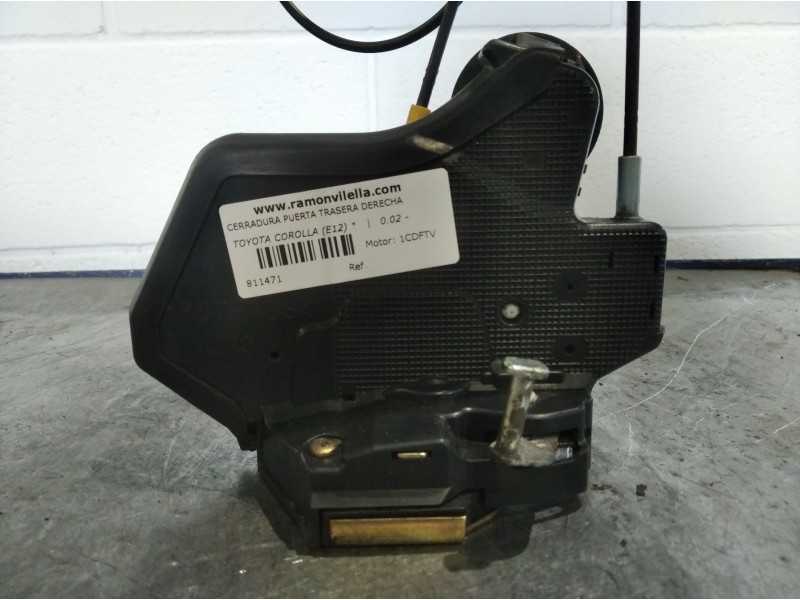 Recambio de cerradura puerta trasera derecha para toyota corolla (e12)  | 0.02 - 0.07  | 0.02 - 0.07 referencia OEM IAM   