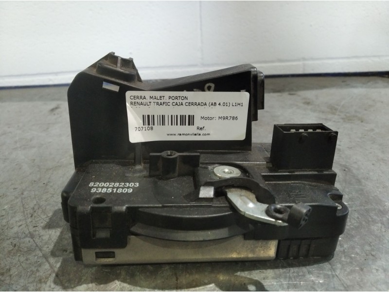 Recambio de cerra. malet. porton para renault trafic caja cerrada (ab 4.01) l1h1 2,90t caja cerrada, corto | 04.01 - 12.11 l1h1 