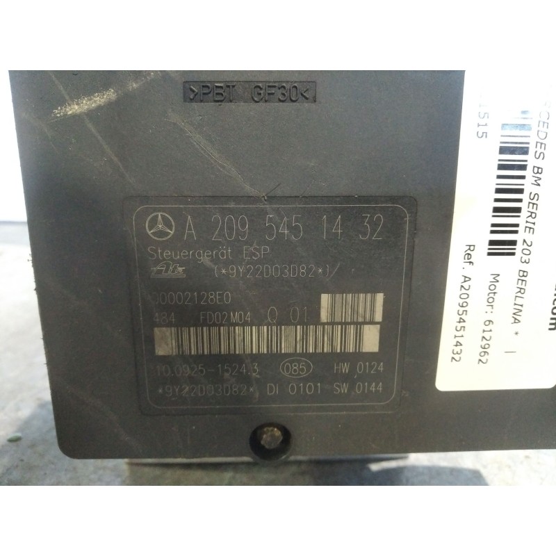Recambio de abs para mercedes bm serie 203 berlina  | 0.00 - 0.06 bm serie 203 berlina  | 0.00 - 0.06 referencia OEM IAM A209545