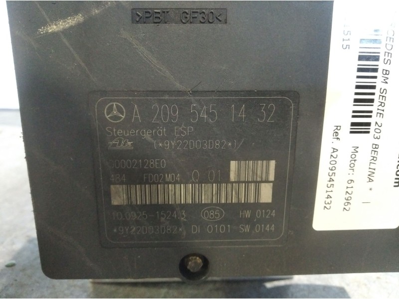 Recambio de abs para mercedes bm serie 203 berlina  | 0.00 - 0.06 bm serie 203 berlina  | 0.00 - 0.06 referencia OEM IAM A209545