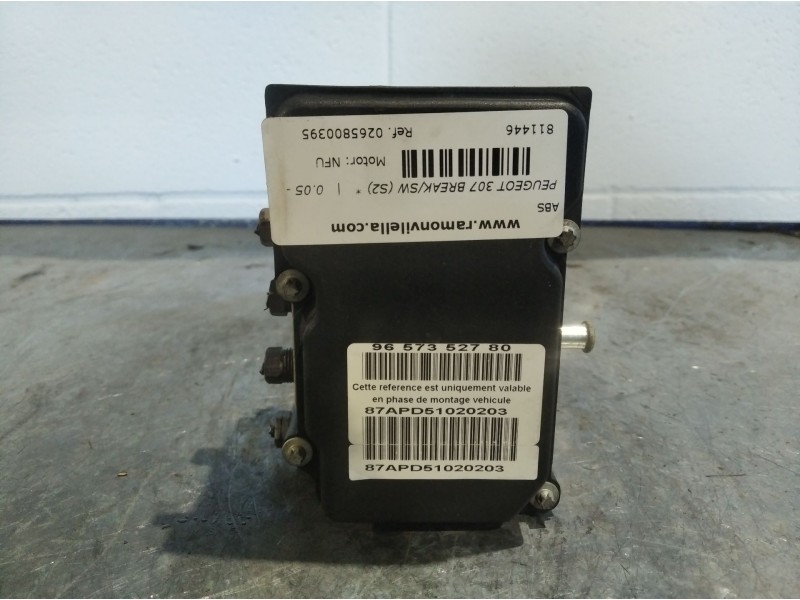 Recambio de abs para peugeot 307 break/sw (s2)  | 0.05 - 0.08  | 0.05 - 0.08 referencia OEM IAM 0265800395  