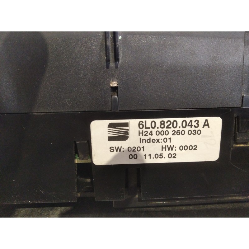 Recambio de mando climatizador para seat ibiza (6l1) 1.4 16v | 0.02 - ... 1.4 16v | 0.02 - ... referencia OEM IAM 6L0820043A  