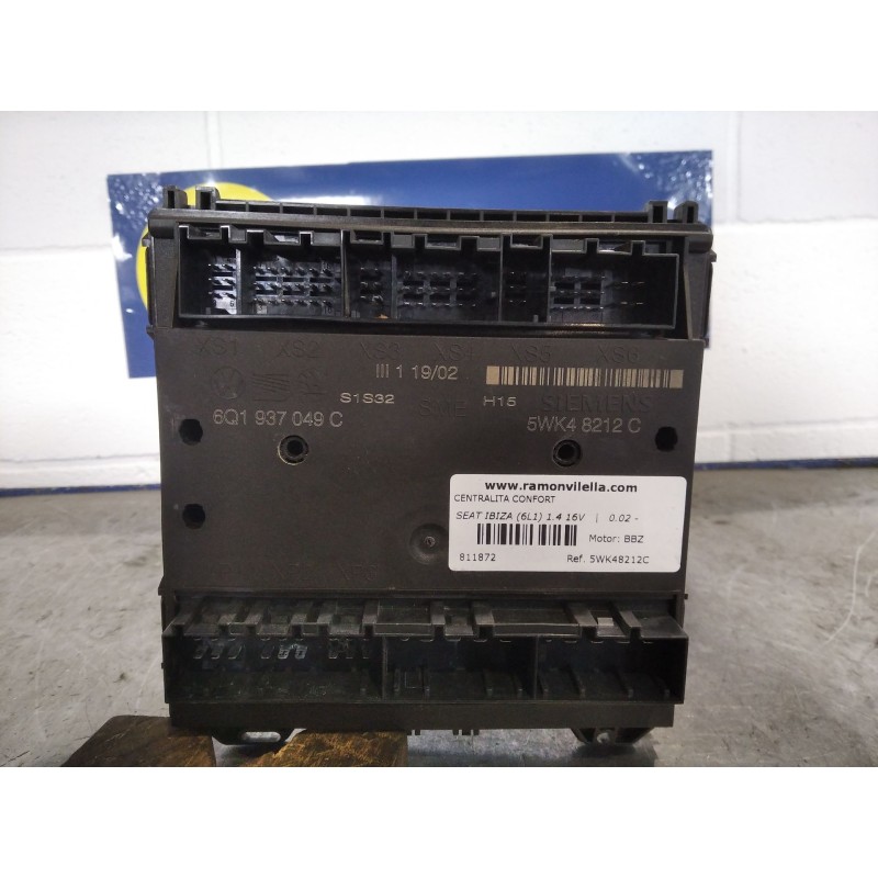 Recambio de centralita confort para seat ibiza (6l1) 1.4 16v | 0.02 - ... 1.4 16v | 0.02 - ... referencia OEM IAM 5WK48212C  