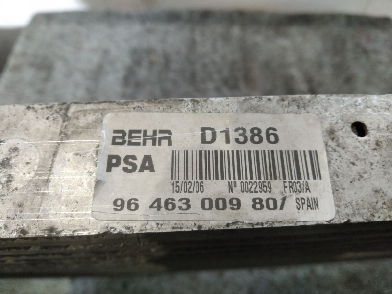 Recambio de intercooler para peugeot 407 coupe  | 0.05 - ...  | 0.05 - ... referencia OEM IAM    Recambio de intercooler para peugeot 407 coupe  | 0.05 - ...  | 0.05 - ... referencia OEM IAM