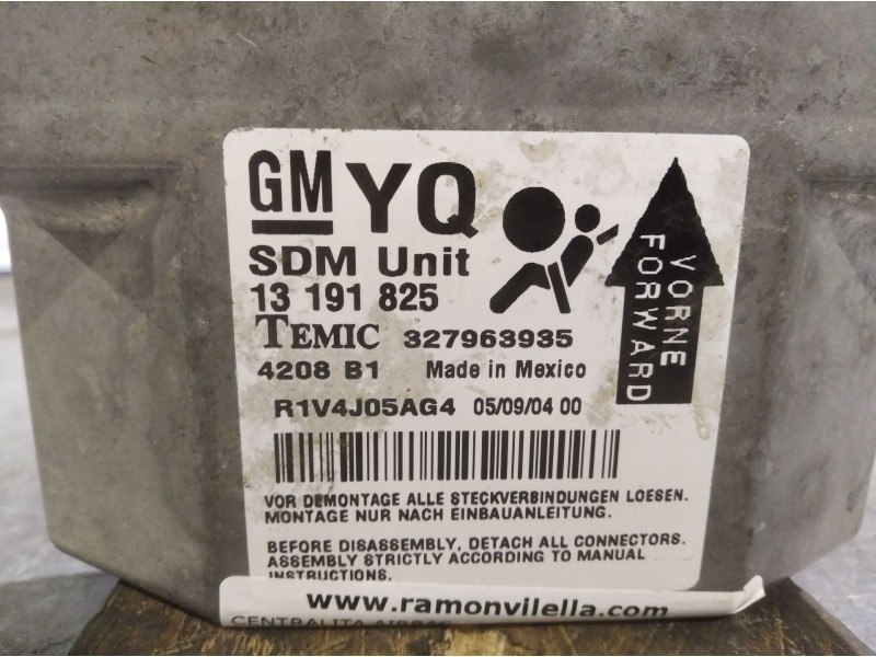 Recambio de centralita airbag para opel astra h berlina 1.7 16v cdti | 0.04 - ... 1.7 16v cdti | 0.04 - ... referencia OEM IAM 1