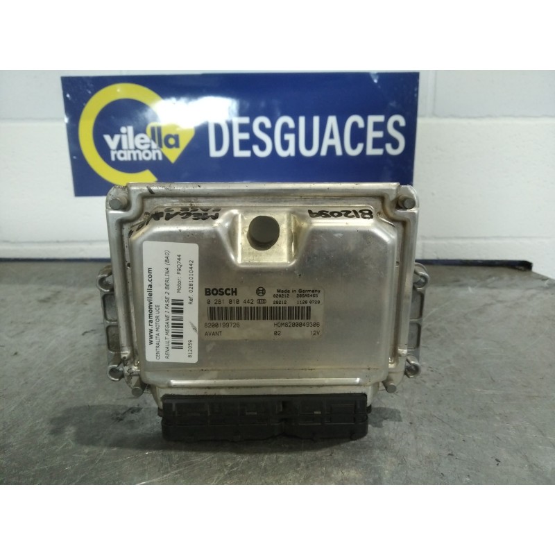 Recambio de centralita motor uce para renault megane i fase 2 berlina (ba0) 1.9 d authentique | 10.00 - ... 1.9 d authentique | 