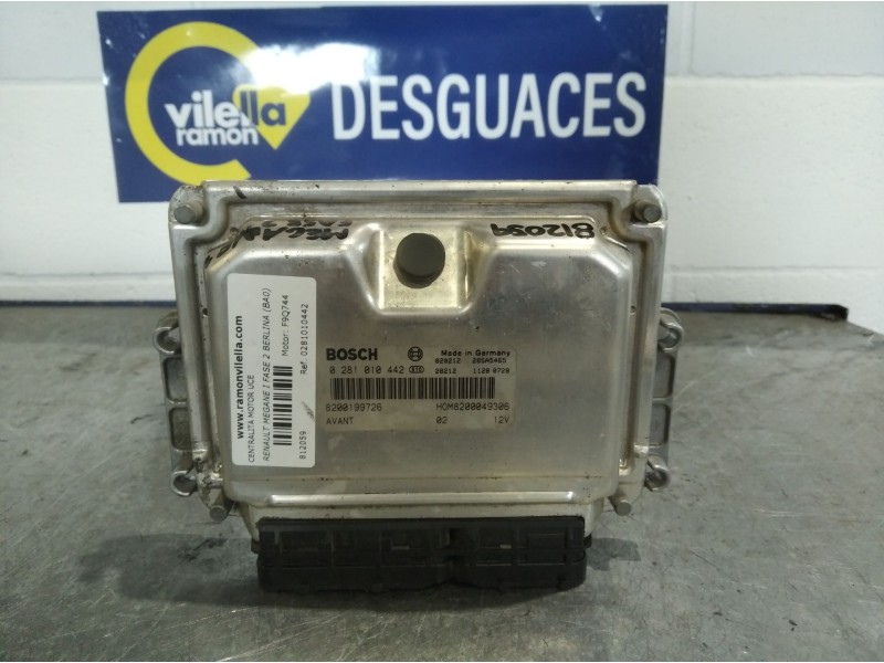 Recambio de centralita motor uce para renault megane i fase 2 berlina (ba0) 1.9 d authentique | 10.00 - ... 1.9 d authentique | 