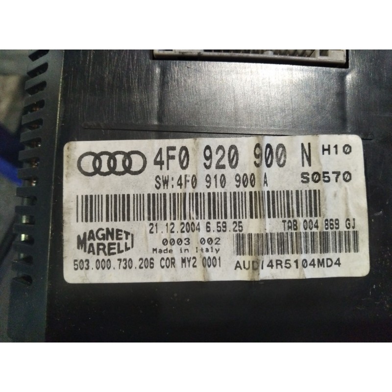 Recambio de cuadro instrumentos para audi a6 berlina (4f2)  | 0.04 - 0.08  | 0.04 - 0.08 referencia OEM IAM 4F0920900N  