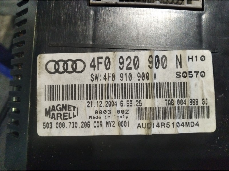 Recambio de cuadro instrumentos para audi a6 berlina (4f2)  | 0.04 - 0.08  | 0.04 - 0.08 referencia OEM IAM 4F0920900N  