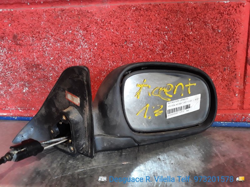 Recambio de retrovisor derecho para hyundai accent (x3) 1.3 gs | 06.97 - ... 1.3 gs | 06.97 - ... referencia OEM IAM   