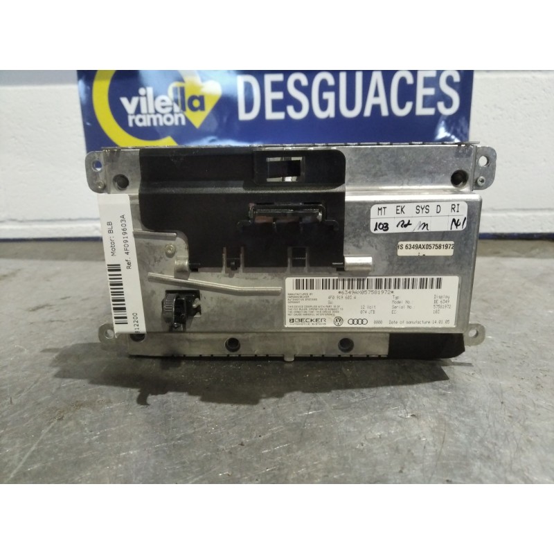 Recambio de pantalla multifuncion para audi a6 berlina (4f2)  | 0.04 - 0.08  | 0.04 - 0.08 referencia OEM IAM 4F0919603A  