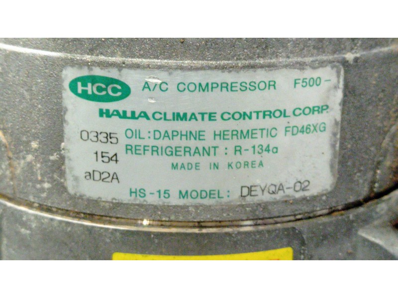 Recambio de compresor aire acondicionado para hyundai accent (lc) 1.5 crdi cat | 0.00 - ... 1.5 crdi cat | 0.00 - ... referencia