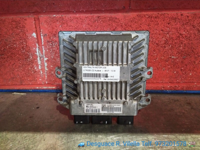 Recambio de centralita motor uce para citroen c2 audace | 06.07 - 12.08 audace | 06.07 - 12.08 referencia OEM IAM 5WS40285ET 965
