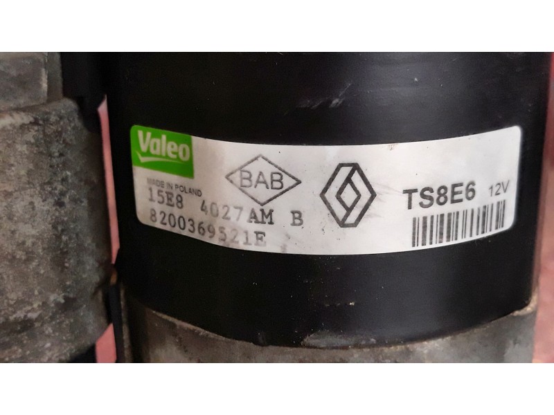 Recambio de motor arranque para renault clio iii exception | 09.06 - ... exception | 09.06 - ... referencia OEM IAM TS8E6 820036