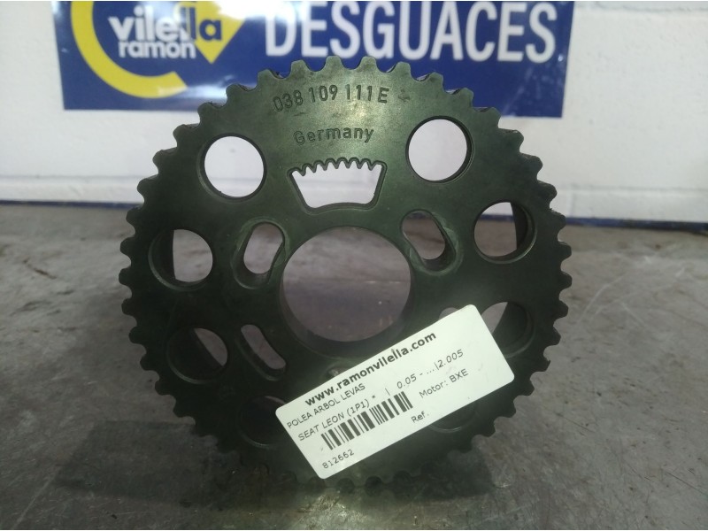 Recambio de polea arbol levas para seat leon (1p1)  | 0.05 - ...  | 0.05 - ... referencia OEM IAM 038109111E  