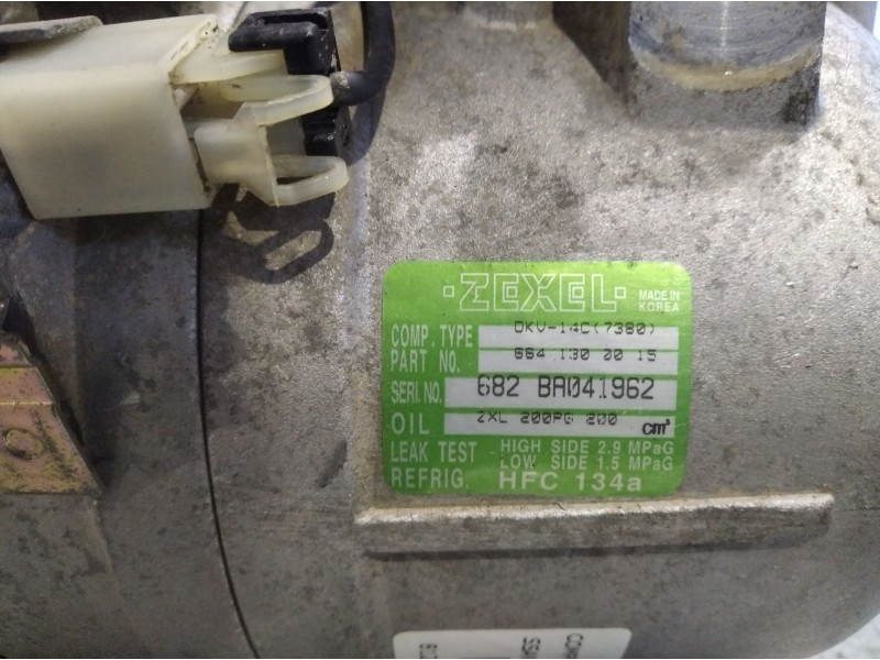 Recambio de compresor aire acondicionado para ssangyong kyron 200 xdi limited | 10.05 - 12.11 200 xdi limited | 10.05 - 12.11 re