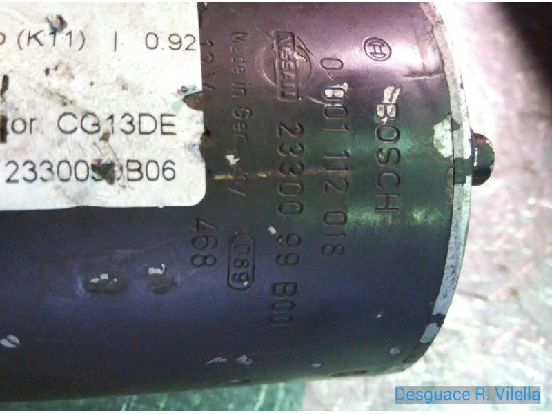 Recambio de motor arranque para nissan micra (k11) básico (k11) | 0.92 - ... básico (k11) | 0.92 - ... referencia OEM IAM 233009