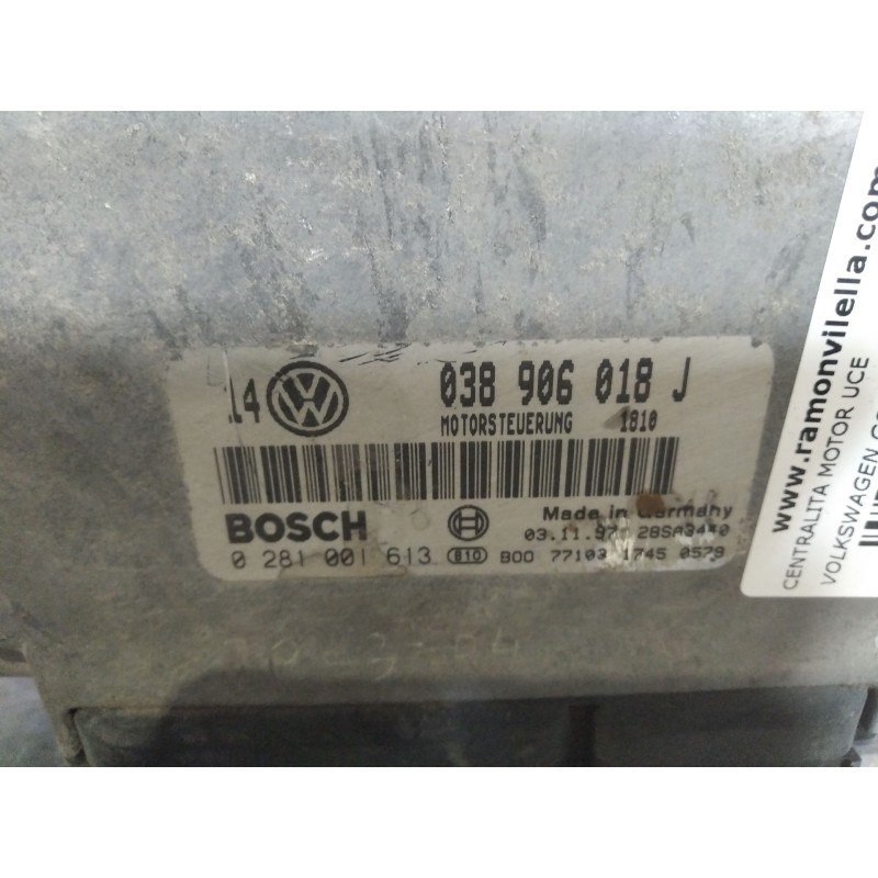 Recambio de centralita motor uce para volkswagen golf iv berlina (1j1)  | 0.97 - 0.03 golf iv berlina (1j1)  | 0.97 - 0.03 refer